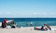 Fond tømmer sparegrisen og giver en strand